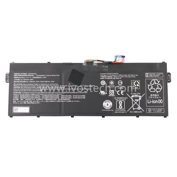 AP18K4K 48Wh 11.4V Replacement Laptop Battery for Acer Chromebook C721 CB311-10H R721T Series