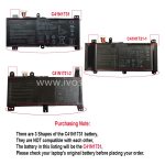 C41N1731 66Wh 15.4V Replacement Laptop Battery for Asus ROG Strix Hero II GL504GM ROG Strix Scar II GL504GS Series