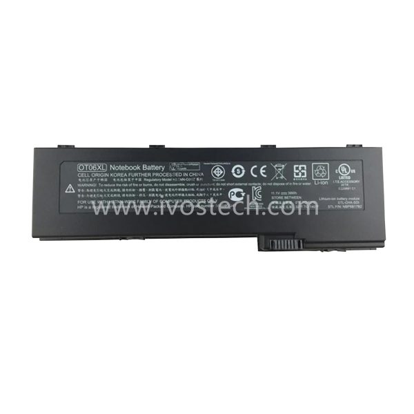 OT06XL 39Wh 10.8V Replacement Laptop Battery for HP Elitebook 2710P 2730P 2740P 2740W 2760P Series