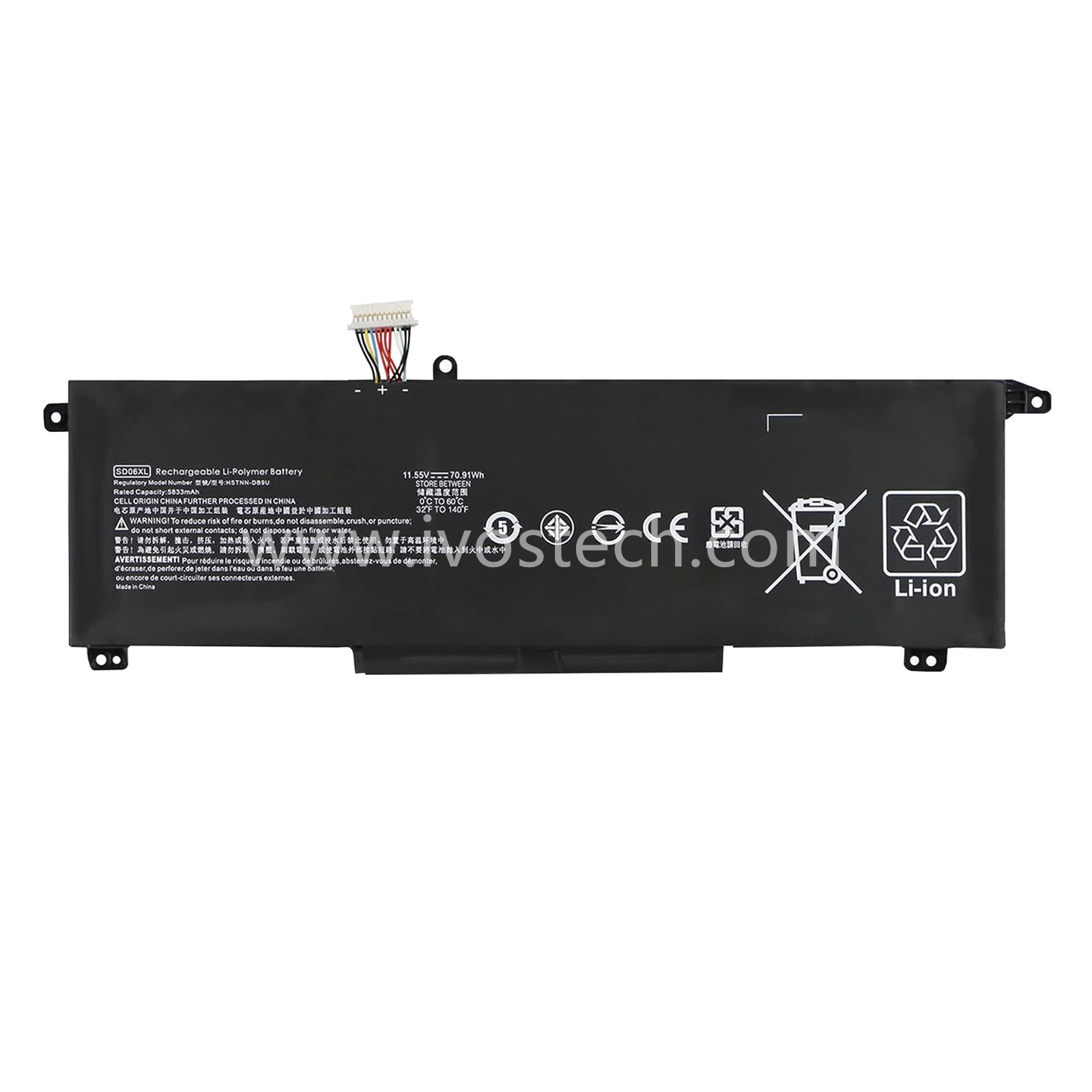 SD06XL 70.91Wh 11.55V Replacement Laptop Battery for HP Omen 15-EK 15-EN 15-EK0000 15-EK0009TX 15-EN0029NR Series