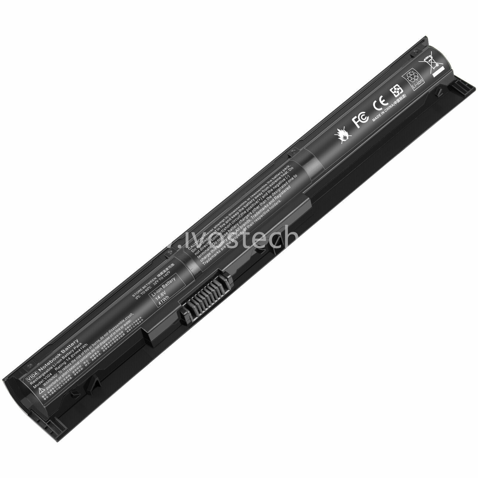 VI04 41Wh 14.8V Replacement Laptop Battery for HP Envy 14-V 14-U 15-K 17-K Series