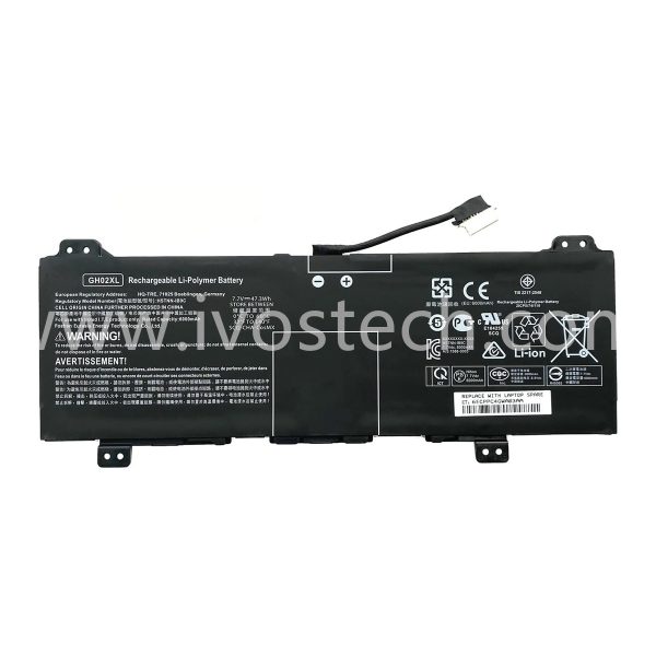 L75783-005 47.3Wh 7.7V Replacement Laptop Battery for HP Chromebook 11MK G9 EE / 11MK G9 EE Touch