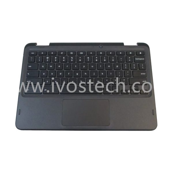 7J75H Laptop Palmrest Upper Case with Keyboard Touchpad for Dell Chromebook 11 3110 2-in-1