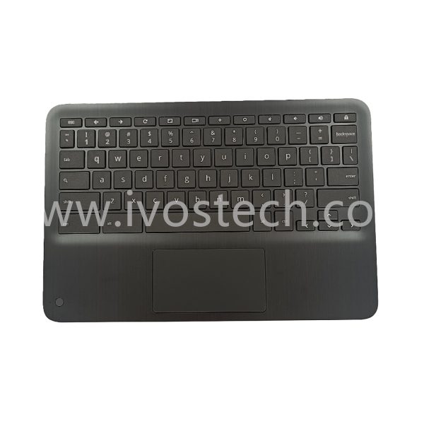 L92214-001 Laptop Palmrest Upper Case with Keyboard Touchpad for HP Chromebook 14 X360 G3 Touch