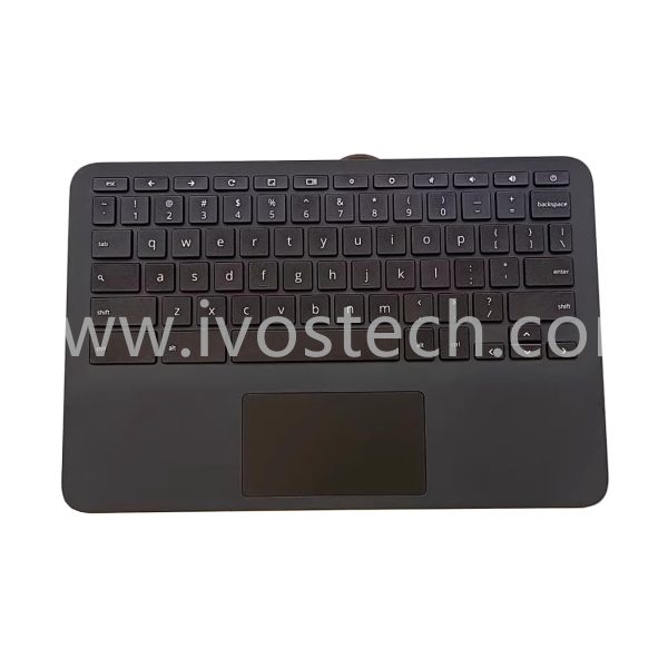 M44258-001 Laptop Palmrest Upper Case with Keyboard Touchpad for HP Chromebook 11MK G9 EE / 11MK G9 EE Touch