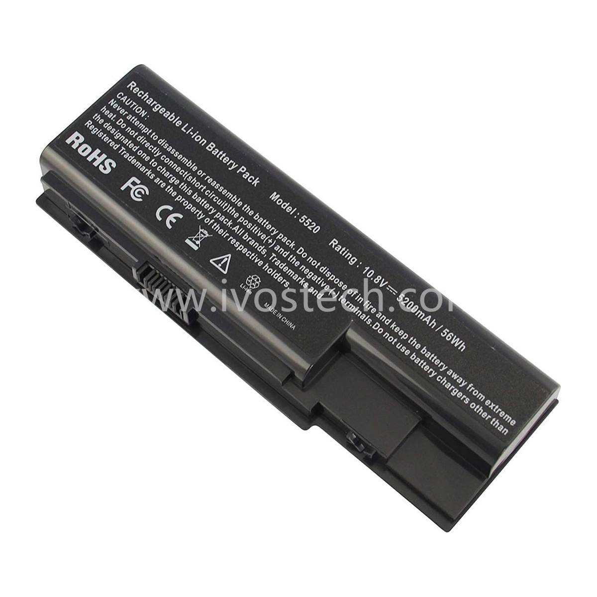 AS07B31 56Wh 10.8V 5200mAh Replacement Laptop Internal Battery for Acer Aspire 5920 5315 5520