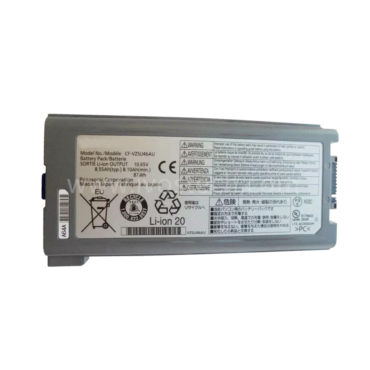 Laptop Battery CF-VZSU46AU 10.65V 92Wh 8550mah Li-ion Rechargeable Battery for Panasonic Toughbook CF-30 CF-31 CF-53