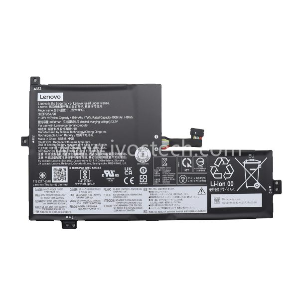 L22M3PG0 47Wh 11.31V 4156mAh Replacement Laptop Battery for Lenovo Chromebook 100e 300e 500e Gen 4