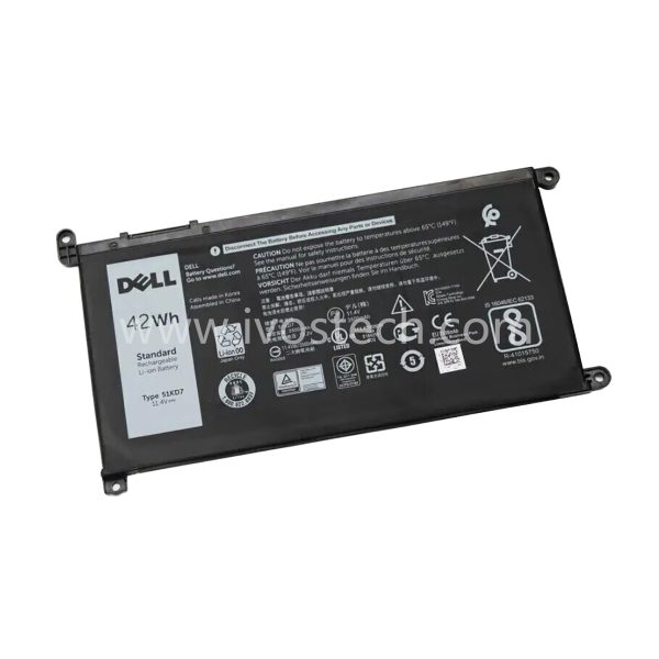 Y07HK 51KD7 11.4V 42WH 3-cell 3500mAh Replacement Laptop Battery for Dell Chromebook 11 3180