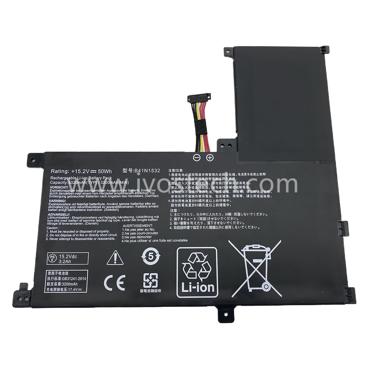 B41N1532 50Wh 15.2V Laptop Battery Notebook Battery Replacement for Asus Zenbook Flip UX560 UX560UA UX560UA-1B