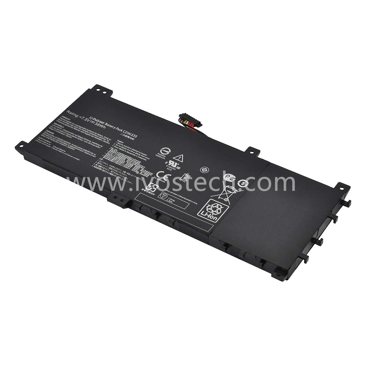 C21N1335 38Wh 7.5V Laptop Battery Notebook Internal Battery Replacement for Asus VivoBook S451 S451LA S451LB S451LN V451 Series