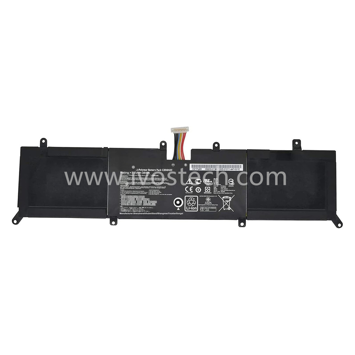 C21N1423 38Wh 7.6V Laptop Battery Notebook Battery Replacement for Asus F302LJ F302U X302L X302LA X302LJ Series