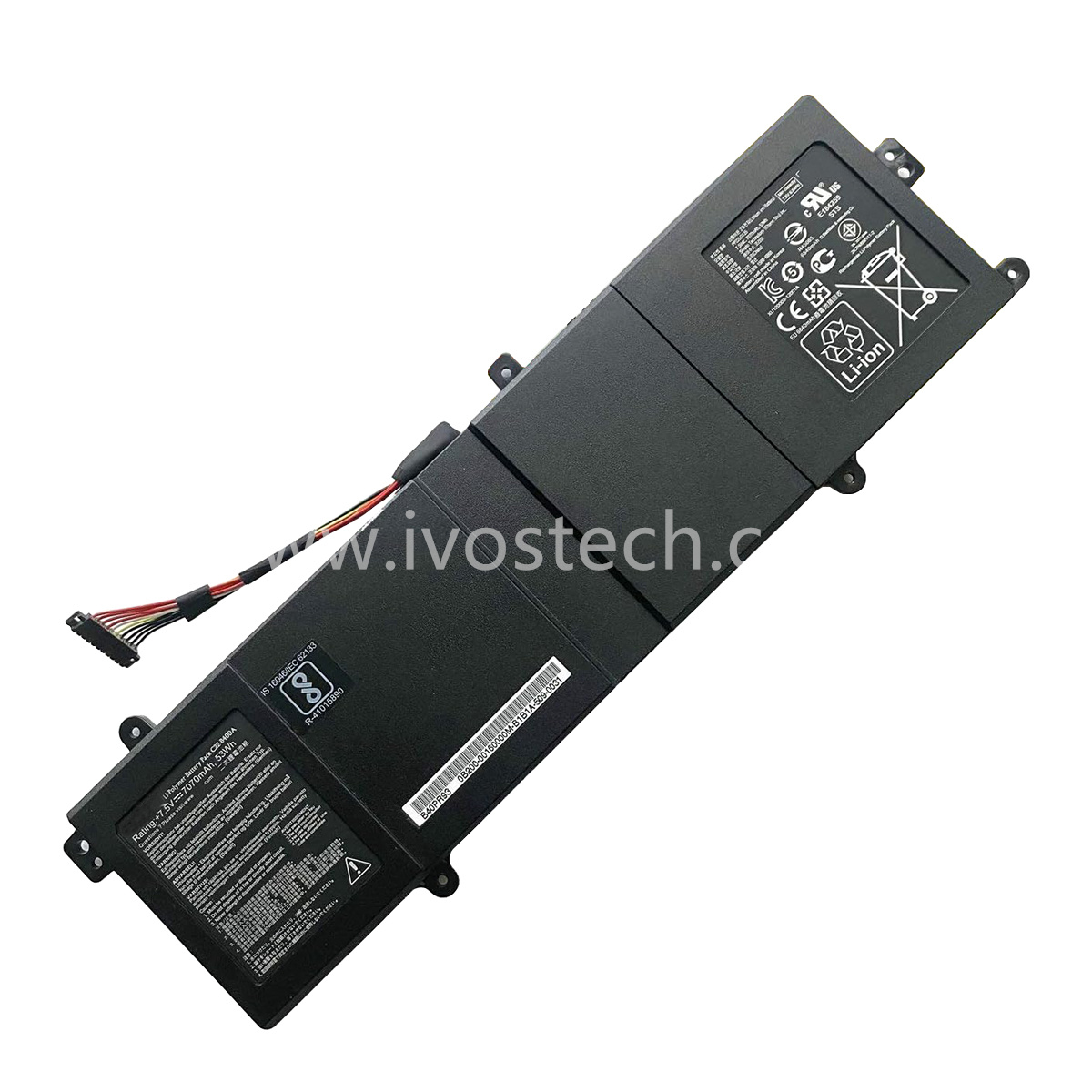 C22-B400A 53Wh 7.5V Laptop Battery Notebook Battery Replacement for Asus PRO Advanced BU400V BU400A Ultrabook Series