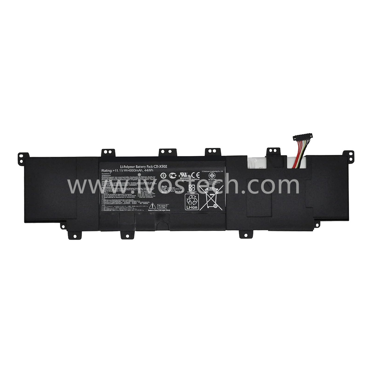 C31-X502 44Wh 11.1V Laptop Battery Notebook Battery Replacement for Asus S500C S500CA PU500C PU500CA V500C Series