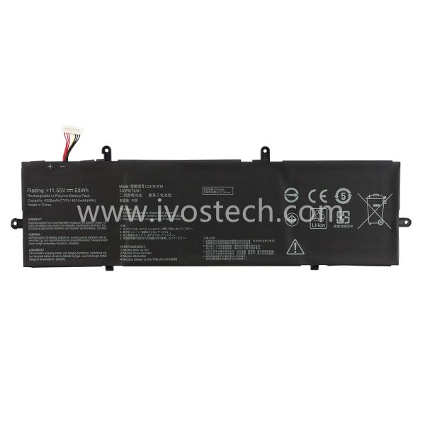 C31N1816 50Wh 11.55V Laptop Battery Notebook Battery Replacement for Asus ZenBook Flip 13 UX362 UX362FA Q326FA Series