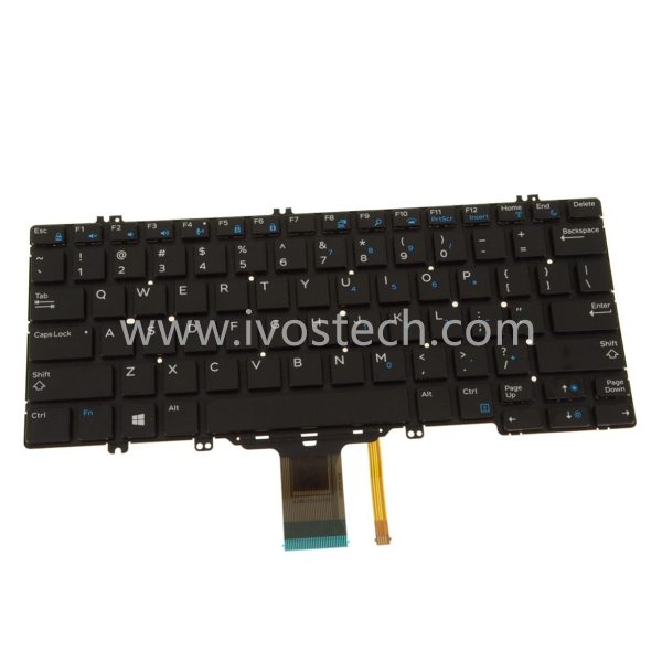 0NPN8 00NPN8 Laptop Keyboard with Backlight Replacement for Dell Latitude 5289 7280 5280 7380