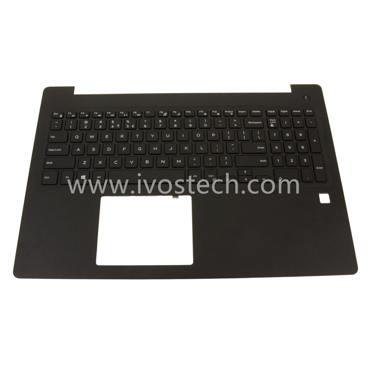 0TWY9 G0DDD Laptop Palmrest Upper Case with US Intl Keyboard Assembly Replacement for Dell Latitude 3590