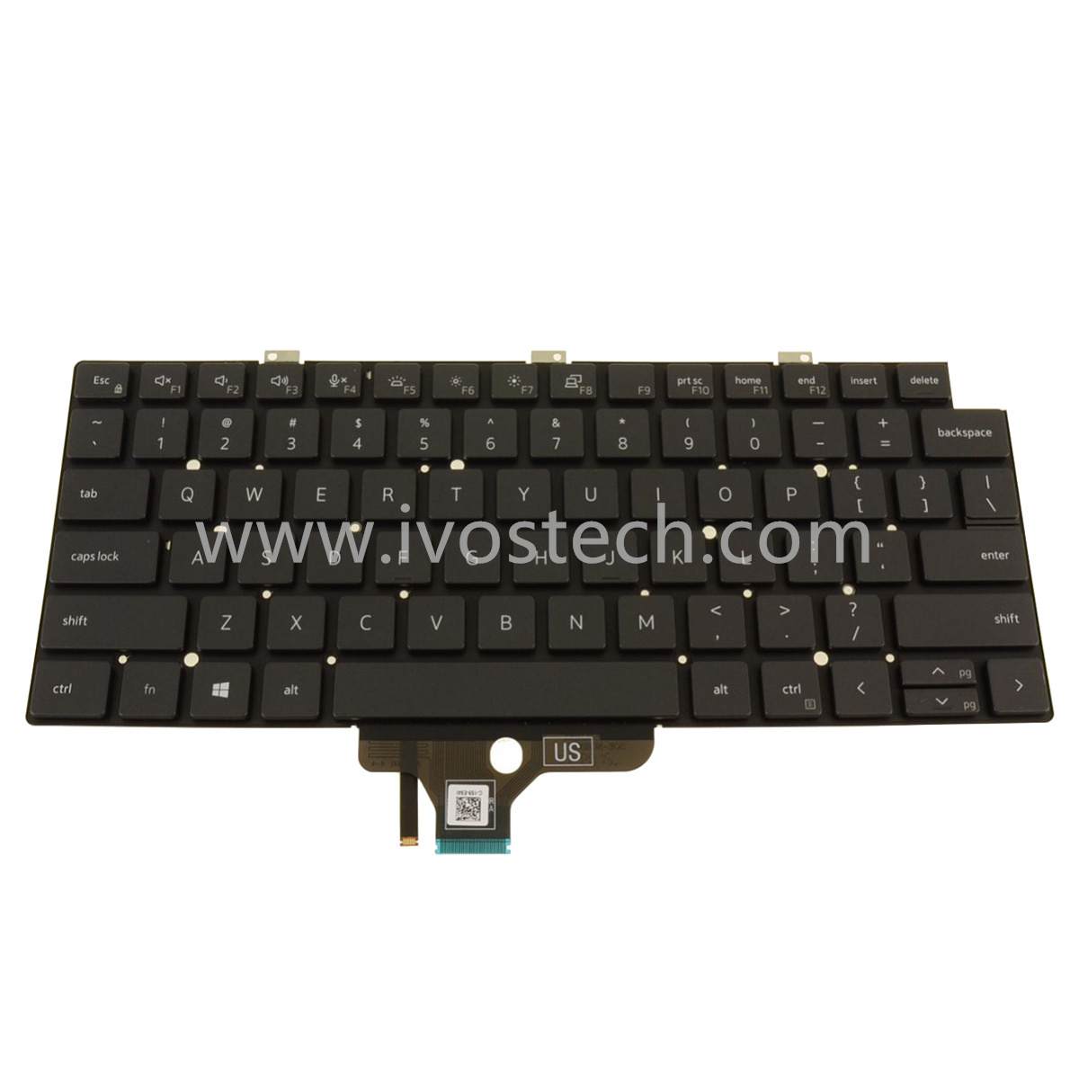 18YPJ 018YPJ Laptop Keyboard Internal Keyboard with Backlit Replacement for Dell Latitude 5320 7310 7320