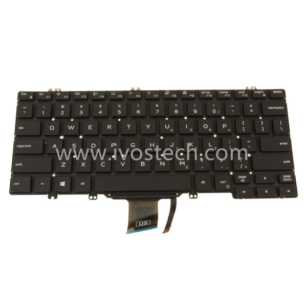 1V8KY Laptop Keyboard US Key Layout Replacement with Backlit for Dell Latitude 5310 7300 / 5300 2-in-1