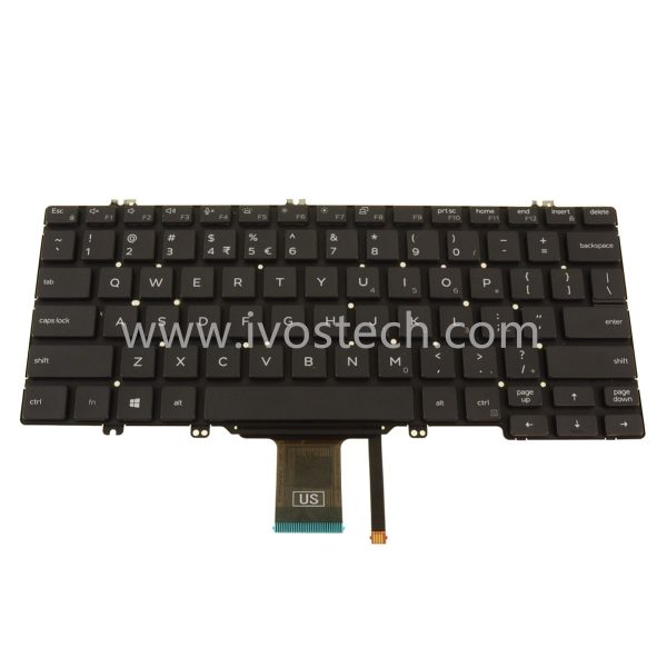 5CDK4 Laptop Keyboard with Backlit US INTL Replacement for Dell Latitude 5310 7300 / 5300 2-in-1