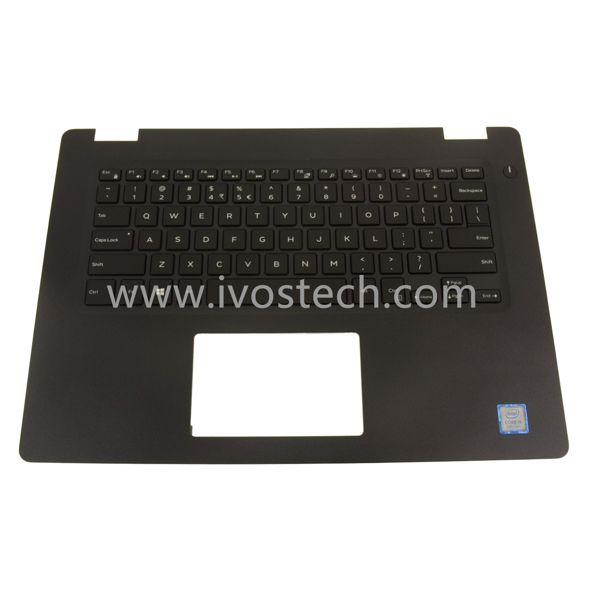 82R7V Laptop Palmrest Upper Case with Keyboard Assembly Backlit US INTL Replacement for Dell Latitude 3490