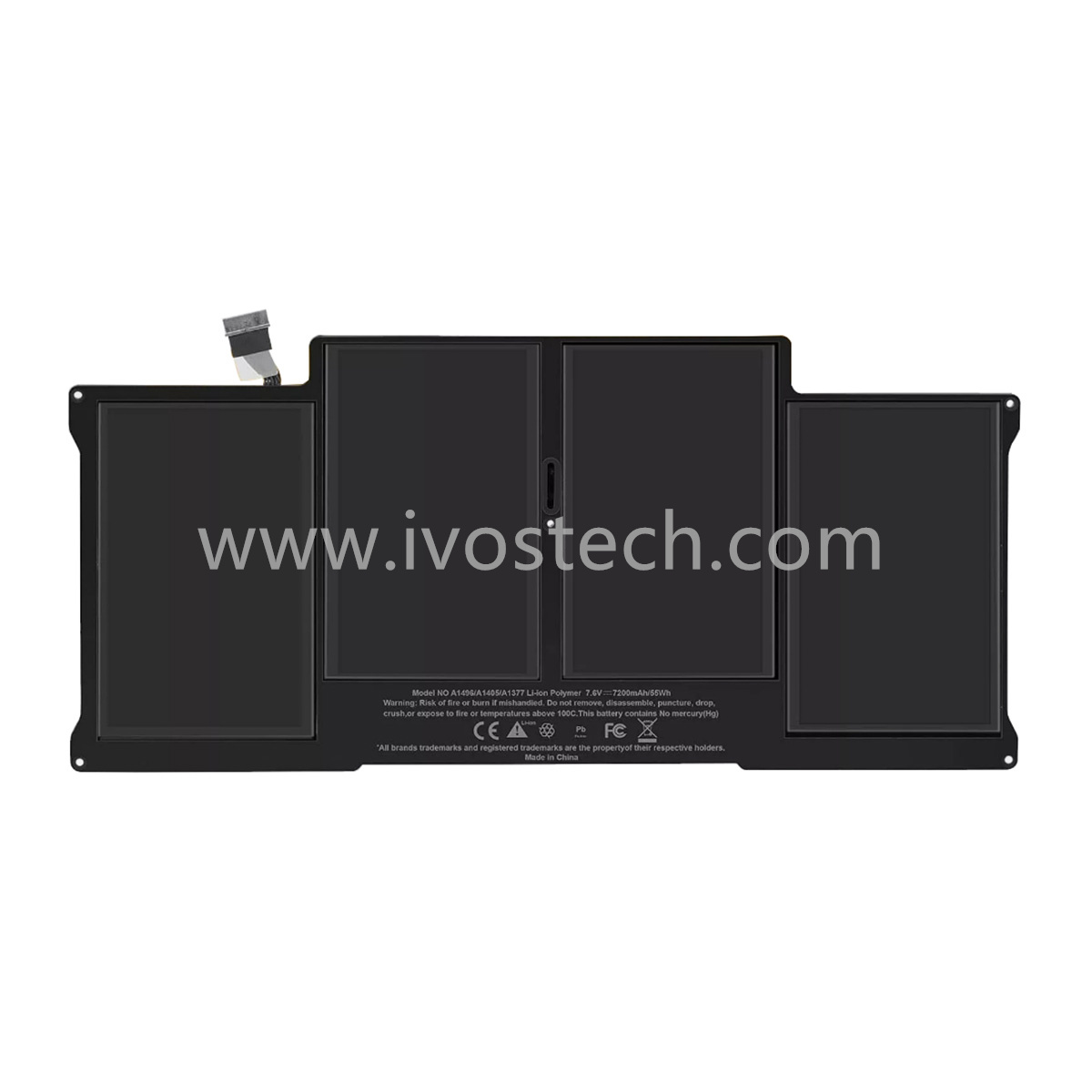 A1377 A1405 A1496 55Wh 7.6V Macbook Battery Laptop Internal Battery Replacement for Apple MacBook Air 13 inch A1466 A1369 MJVE2LL/A MJVG2LL/A MC504