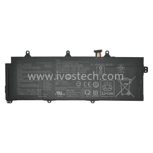 C41N1712 50Wh 15.4V Laptop Battery Notebook Internal Battery Replacement for Asus ROG Zephyrus GX501 GX501G GX501GI