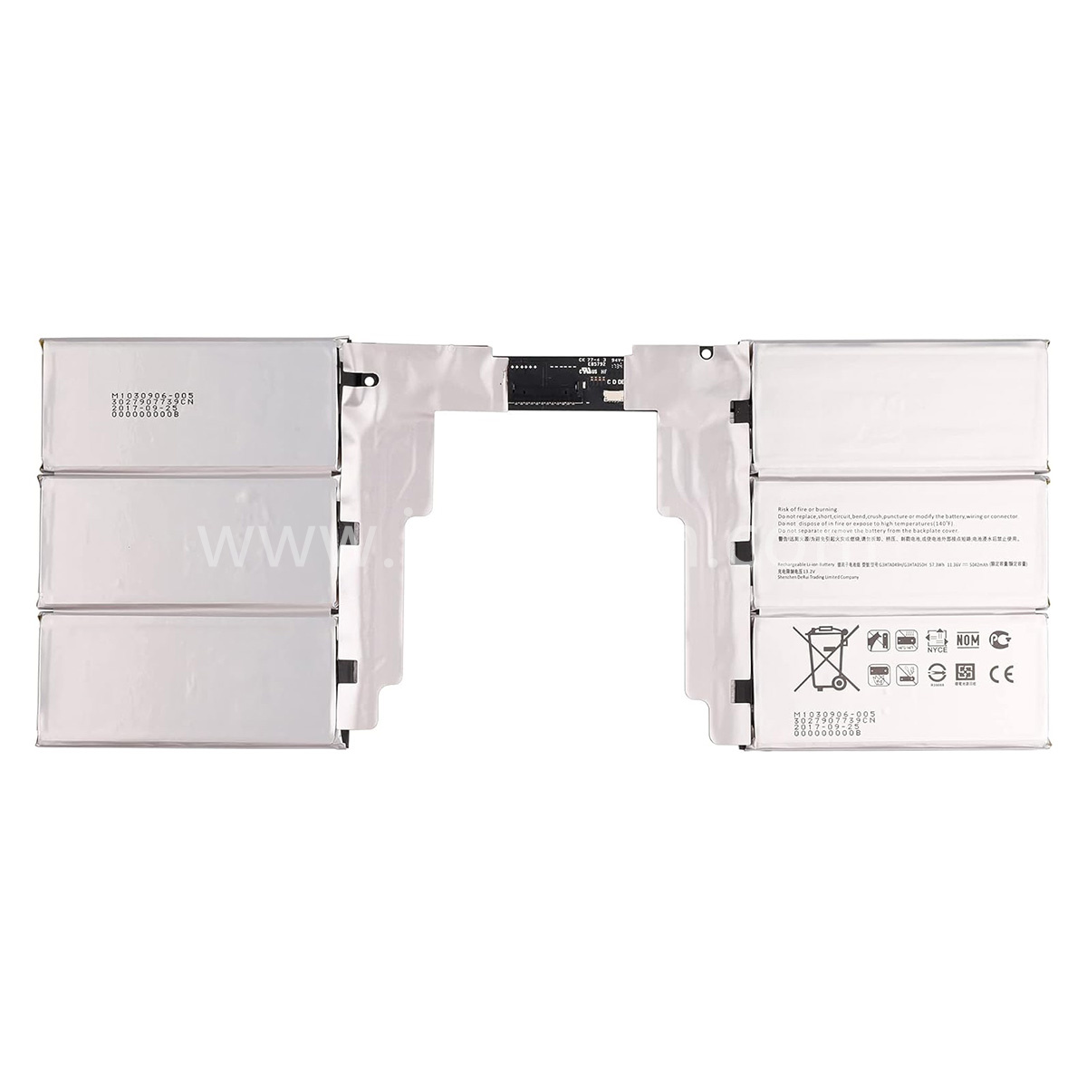 11.36V 57.3Wh G3HTA049H Battery Replacement for Microsoft Surface Book 2nd Gen 13.5″ 1835 G3HTA050H