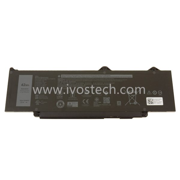 GRWKG NKXK7 42Wh 11.4V 3-Cell Laptop Battery Notebook Internal Battery Replacement for Dell Latitude 5340 2-in-1 Latitude 5440