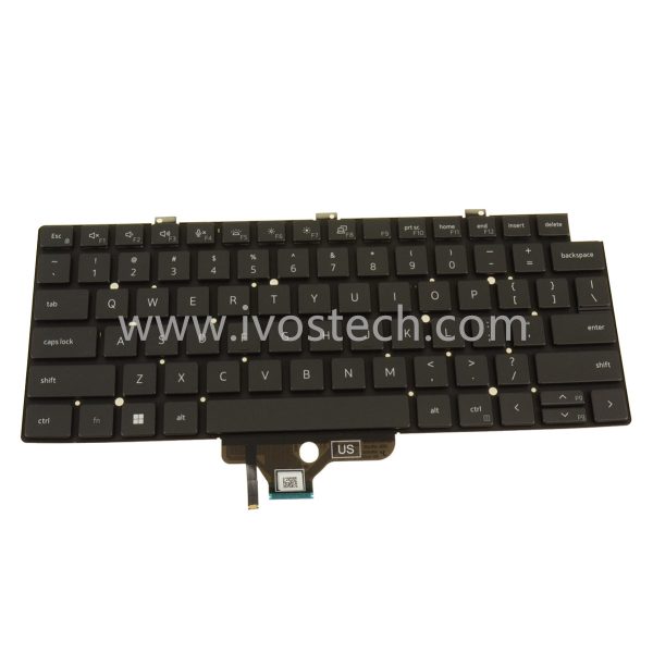 J8Y7H 0J8Y7H Laptop Keyboard Internal Keyboard with Backlit Replacement for Dell Latitude 5320 7310 7320