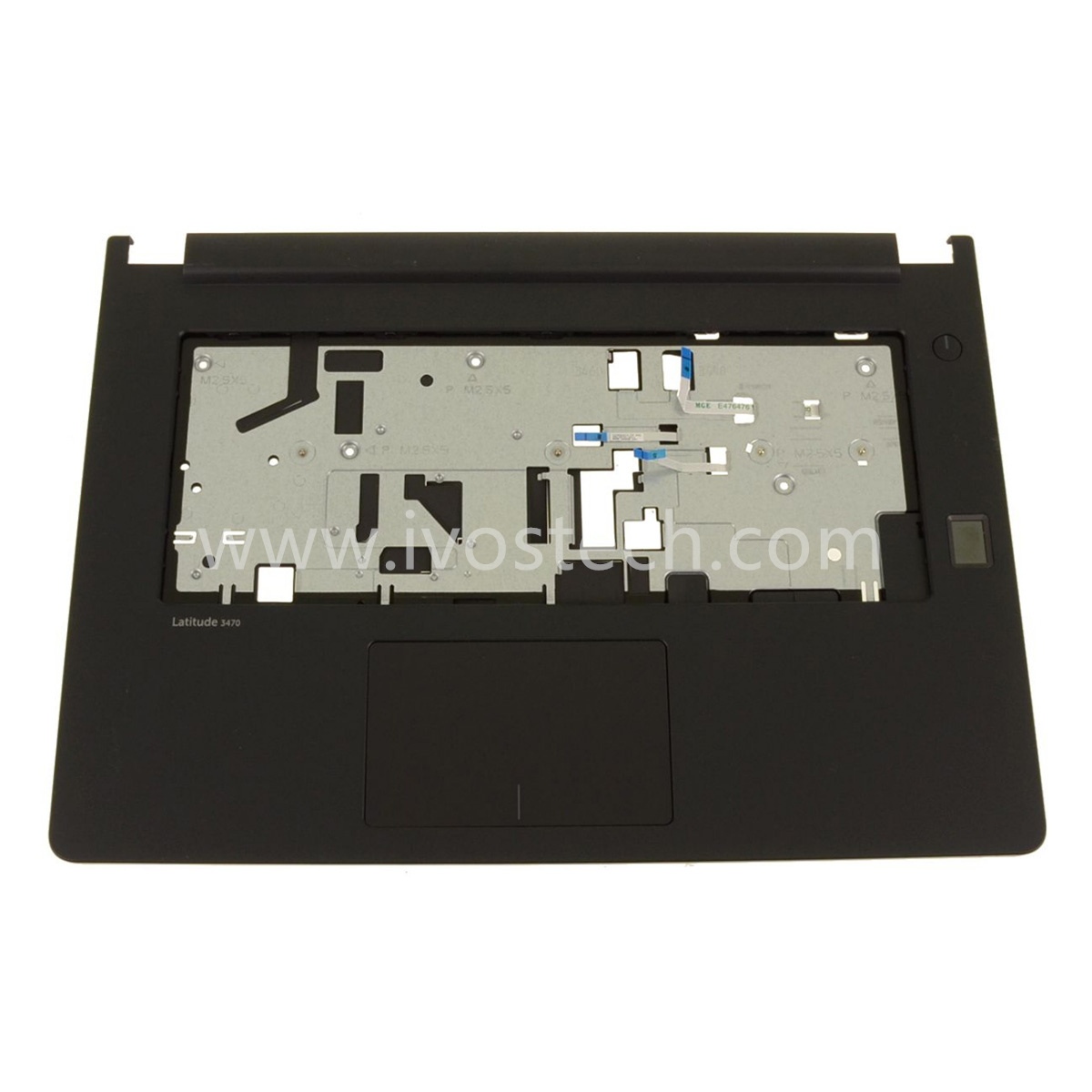 KV9KW 0KV9KW Laptop Palmrest Upper Case Touchpad Assembly with Fingerprint Reader Replacement for Dell Latitude 3470