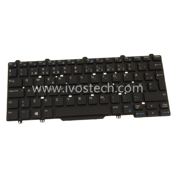 VW6J9 0VW6J9 Norwegian Laptop Keyboard Replacement for Dell Latitude 3340 3350