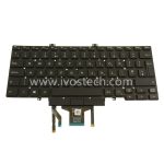 7D2R0 07D2R0 Laptop Internal Keyboard with Backlight New UK Dual Point Replacement for Dell Latitude 5400