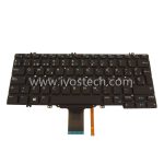 FJD8V 0FJD8V Spanish Laptop Keyboard with Backlight Replacement for Dell Latitude 5289 7280 5280 7380